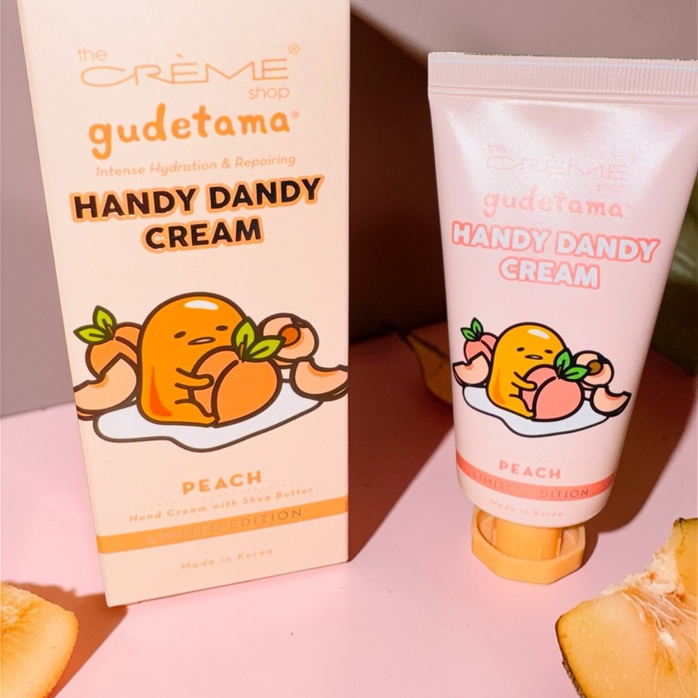 The Crème Shop Gudetama Peach Handy Dandy Cream - Peach Hand Cream